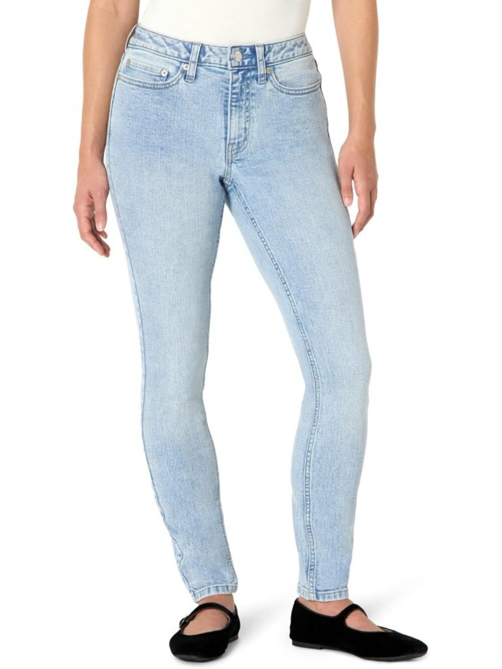 High Stretch Mid-Rise Skinny Jeans for Women | Comfortable & Stylish Fit